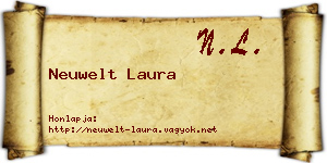 Neuwelt Laura névjegykártya